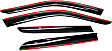 94922 Front and Rear Window Visor, Smoke