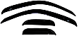 94948 Front and Rear Window Visor, Smoke