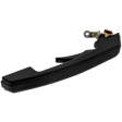 Front, Passenger Side Exterior Door Handle, Black, Without Key Hole