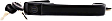 Front, Driver or Passenger Side Exterior Door Handle, Textured Black, With Key Hole, Includes Key(s)