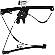 Front, Driver Side Window Regulator, Power, Without Cable Adjusters