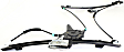 Front, Passenger Side Window Regulator, Power, Without Panel