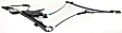 Front, Passenger Side Window Regulator, Power, Without Panel