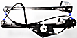 Front, Driver Side Window Regulator, Power, Without Panel
