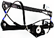 Front, Driver Side Window Regulator, Power, Without Panel
