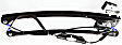 Front, Driver Side Window Regulator, Power, Without Panel