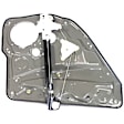 Rear, Passenger Side Power Window Regulator, Without Motor