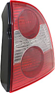 Passenger Side Tail Light, without Bulb, Halogen, Clear and Red Lens, Without W8 Model, Sedan