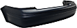 Rear Primed Bumper Cover, Sedan, With Center Molding