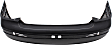 Rear Primed Bumper Cover, Sedan