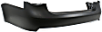 Rear Primed Bumper Cover, Sedan, Without Parking Aid Sensor Holes, CAPA CERTIFIED