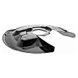 V10-5011 Rear, Driver Side Brake Dust Shields - Replaces OE Number 1Q0 615 611 D