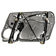 2003 Volkswagen Passat - Front, Driver Side Power Window Regulator, Without Motor, With Mounting Plate; Power Operated, OE Replacement Series