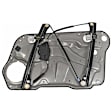 2001 Volkswagen Jetta - Front, Driver Side Power Window Regulator, Without Motor, With Mounting Plate; Power Operated; Made In China, OE Replacement Series