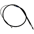 V20-30011 Parking Brake Cable, Rear, Driver Side - Replaces OE Number 34406770603