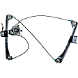 WL48744 Front, Driver Side OE Replacement Series Power Window Regulator, With Motor