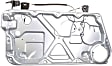 WR51206 Front, Driver Side VDO OE Replacement Power Window Regulator, Without Motor