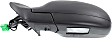 Driver Side Mirror, Power, Manual Folding, Heated, Paintable, No Signal Light and Memory, With Puddle Light, No Auto-Dim and Blind Spot Feature, With Illum Entry, Non-Retractable