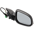 Passenger Side Mirror, Power, Manual Folding, Heated, Paintable, In-housing Signal Light, With memory, With Puddle Light, No Auto-Dimming, No Blind Spot Feature
