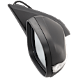 Passenger Side Mirror, Power, Manual Folding, Heated, Paintable, In-housing Signal Light, With memory, With Puddle Light, No Auto-Dimming, No Blind Spot Feature