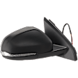 Passenger Side Mirror, Power, Manual Folding, Heated, Paintable, In-housing Signal Light, With memory, With Puddle Light, No Auto-Dimming, No Blind Spot Feature