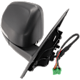 Passenger Side Mirror, Power, Manual Folding, Heated, Paintable, In-housing Signal Light, With memory, With Puddle Light, No Auto-Dimming, No Blind Spot Feature