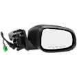 Passenger Side Mirror, Power, Manual Folding, Heated, Paintable, In-housing Signal Light, With memory, With Puddle Light, No Auto-Dimming, No Blind Spot Feature