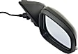 Passenger Side Mirror, Power Adjust, Power Folding, Heated, Paintable, In-housing Signal Light, With memory, With Puddle Light, No Auto-Dimming, No Blind Spot Feature
