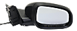 Passenger Side Mirror, Power, Manual Folding, Heated, Paintable, In-housing Signal Light, With memory, With Puddle Light, No Auto-Dimming, No Blind Spot Feature