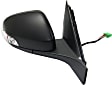 Passenger Side Mirror, Power, Power Folding, Heated, Paintable, In-housing Signal Light, With memory, With Puddle Light, No Auto-Dimming, No Blind Spot Feature