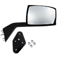 Passenger Side Mirror, Manual Adjust, Non-Heated, Manual Folding, Textured Black, No Signal Light, No Memory, No Puddle Light, No Auto-Dim, No Blind Spot Feature