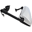 Driver Side Mirror, Upper - Power Adjust, Lower - Manual Adjust, Heated, Manual Folding, Chrome, No Signal Light, No Memory, No Puddle Light, No Auto-Dimming, No Blind Spot Feature
