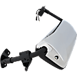 Passenger Side Mirror, Upper - Power Adjust, Lower - Manual Adjust, Heated, Manual Folding, Chrome, No Signal Light, No Memory, No Puddle Light, No Auto-Dimming, No Blind Spot Feature