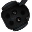Passenger Side Mirror, Upper - Power Adjust, Lower - Manual Adjust, Heated, Manual Folding, Chrome, No Signal Light, No Memory, No Puddle Light, No Auto-Dimming, No Blind Spot Feature