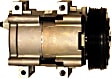 10000511 A/C Compressor, With Clutch, 6-Groove Pulley, Valeo OE Replacement