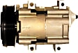 10000511 A/C Compressor, With Clutch, 6-Groove Pulley, Valeo OE Replacement