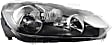 43851 Passenger Side Halogen Headlight, With bulb(s), OE Replacement, Valeo OE Replacement