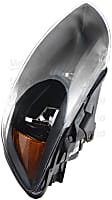 44700 Driver Side Halogen Headlight, With bulb(s), OE Replacement, Valeo OE Replacement