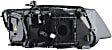 44871 Driver Side HID/Xenon Headlight, Without bulb(s), OE Replacement, Valeo OE Replacement