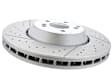 9160-21 Front, Driver or Passenger Side Brake Disc, Cross-Drilled, 5 Lugs