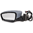 Driver Side Mirror, Power Adjust, Manual Folding, Heated, Paintable, In-housing Signal Light, With memory, No Puddle Light, No Auto-Dimming, No Blind Spot Feature