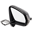 Passenger Side Mirror, Power Adjust, Heated, Manual Folding, Textured Black, No Signal Light, No Memory, No Puddle Light, No Auto-Dim, No Blind Spot Feature
