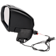 Driver Side Mirror, Power Adjust, Non-Heated, Manual Folding, Textured Black, No Signal Light, No Memory, No Puddle Light, No Auto-Dim, No Blind Spot Feature