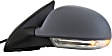Sedan Driver Side Mirror, Power Adjust, Heated, Manual Folding, Paintable, In-housing Signal Light, No Memory, No Puddle Light, No Auto-Dim, No Blind Spot Feature