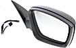 Passenger Side Mirror, Power Adjust, Manual Folding, Heated, Textured Black, No Signal Light, No Memory, No Puddle Light, No Auto-Dimming, No Blind Spot Feature