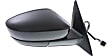 Passenger Side Mirror, Power Adjust, Manual Folding, Heated, Textured Black, No Signal Light, No Memory, No Puddle Light, No Auto-Dimming, No Blind Spot Feature