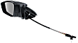 2011-2018 Volkswagen Jetta - Driver Side Mirror, Manual Adjust, Manual Folding, Non-Heated, Textured Black, No Signal Light, No Memory, No Puddle Light, No Auto-Dimming, No Blind Spot Feature