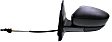 2011-2018 Volkswagen Jetta - Driver Side Mirror, Manual Adjust, Manual Folding, Non-Heated, Textured Black, No Signal Light, No Memory, No Puddle Light, No Auto-Dimming, No Blind Spot Feature