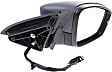 2011-2018 Volkswagen Jetta - Passenger Side Mirror, Power, Manual Folding, Heated, Paintable, In-housing Signal Light, No Memory, No Puddle Light, No Auto-Dimming, No Blind Spot Feature