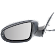 Driver Side Mirror, Power, Manual Folding, Heated, Paintable, In-housing Signal Light, No Memory, No Puddle Light, No Auto-Dimming, No Blind Spot Feature